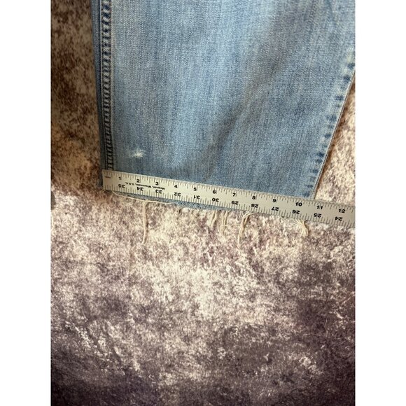 Anchor Blue Jeans Mens 36x34 Blue Y2K Beyond Baggy Loose Fit Wide Leg Distressed - Picture 8 of 12